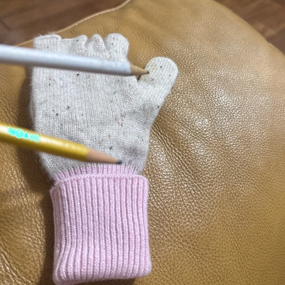 J.Crew Convertible Fingerless  Gloves Speckled Cashmere Blend OLDSTOCK‎  FLAW
